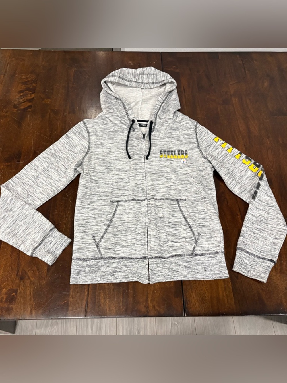 NFL Gray and Black Team Apparel Hoodie